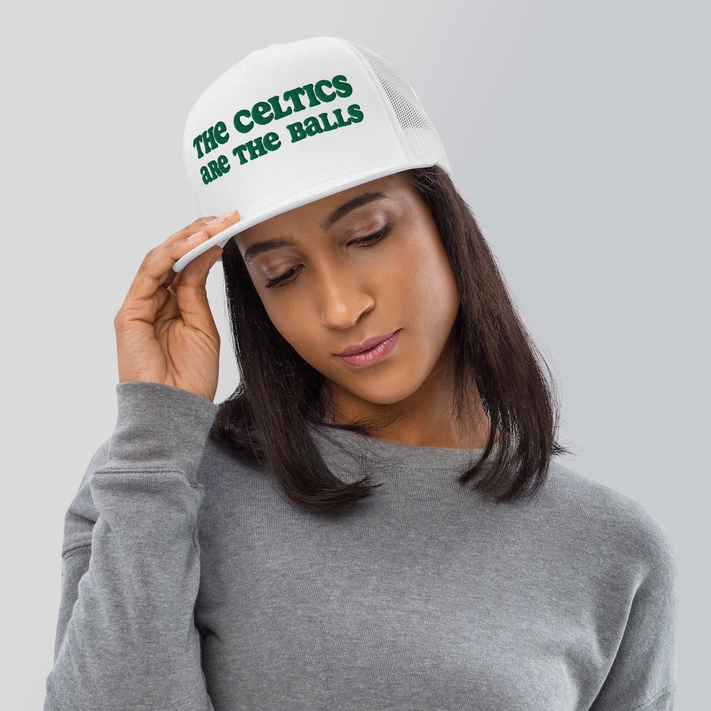 The Celtics are The Balls Trucker Hat Boston Basketball Apparel